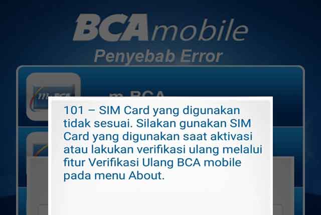 Penyebab Error BCA Mobile Penyebab Error BCA Mobile