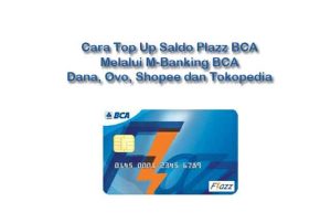 Cara Top Up Flazz BCA di Hp
