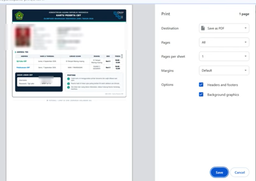 Cara Download dan Cetak Kartu Peserta OMI 2026 Terbaru