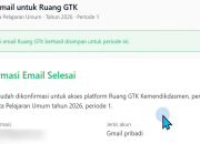 Cara Konfirmasi Email Ruang GTK PPG Kemenag Mapel Umum 2026 dan Solusi Tidak Menerima OTP