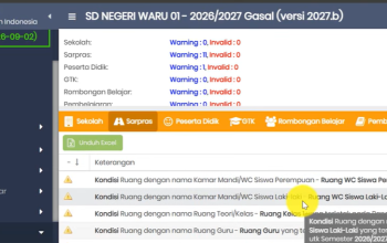 Cara Mengatasi Warning Kondisi Ruang Belum Diisi di Dapodik 2027 via SP Datadik dan Syarat Berkasnya
