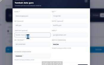 Cara Menambahkan Pengawas TKA 2026 dan Solusi Status Guru Belum Aktif