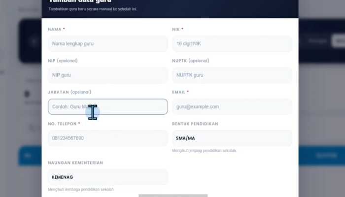 Cara Menambahkan Pengawas TKA 2026 dan Solusi Status Guru Belum Aktif