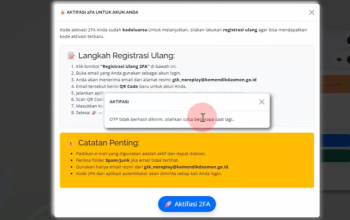 Solusi OTP Gagal Dikirim saat Registrasi Ulang 2FA Info GTK dan Cara Login Terbaru 2026