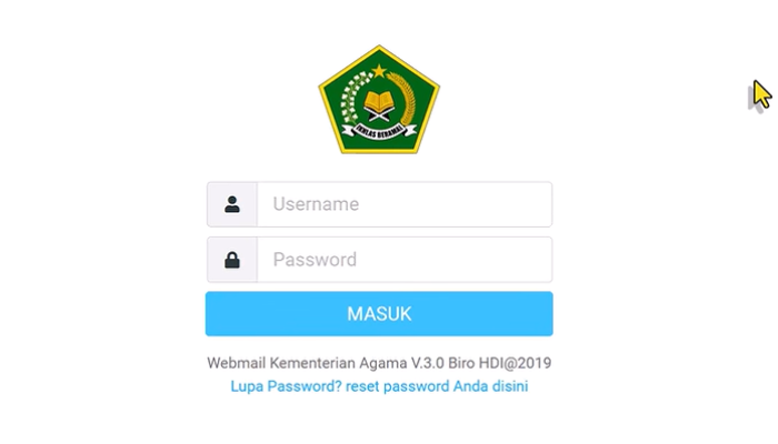 Cara Reset Password Email Dinas @kemenag.go.id via Simpeg 5 Terbaru