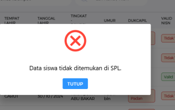 Solusi Data Siswa Tidak Ditemukan di SPL Saat Registrasi Reservasi NISN EMIS 4.0