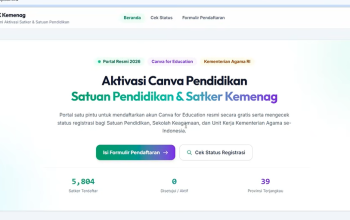 Cara Daftar Canva Premium Gratis Kemenag 2026, Syarat, Alur Portal, dan Contoh Surat Penunjukan Admin